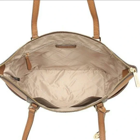 Michael Kors Charlotte Large  Top-Zip Tote Bag - Picture 7 of 7